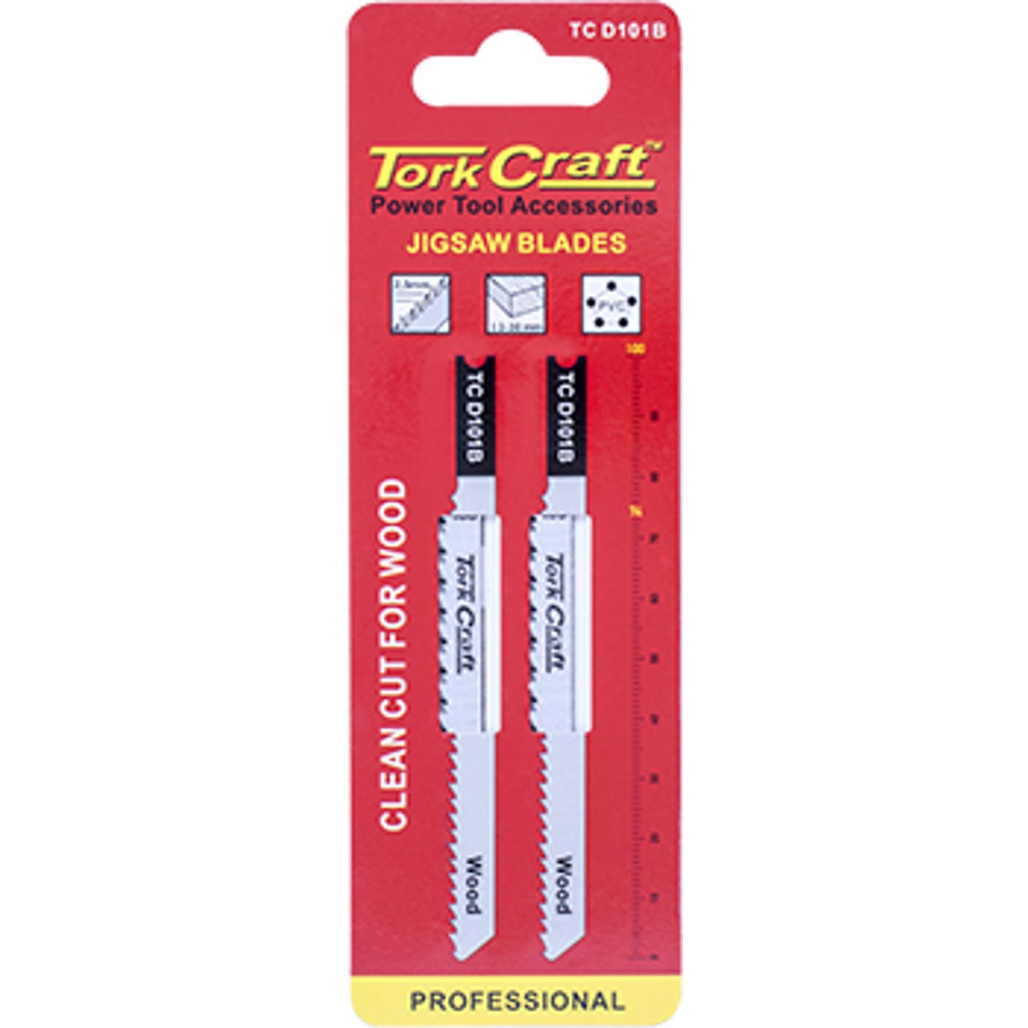 U-shank Jigsaw Blade 10tpi For Wood 2.5mm 2pc